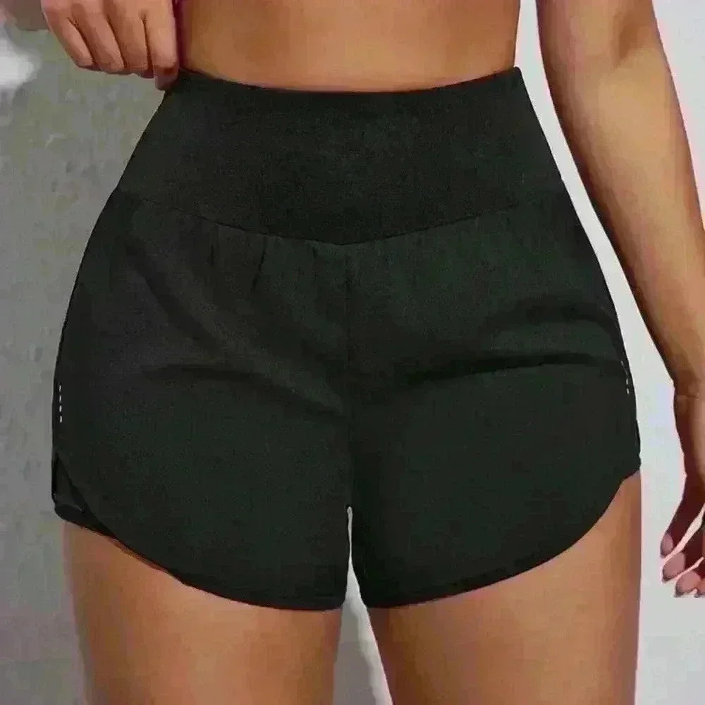 High-Waisted Black Women's Shorts - Picture 2 of 3